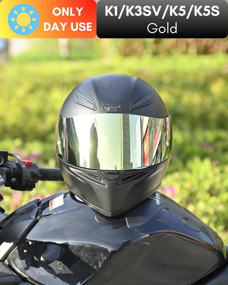 Logto Motorcycle Helmet Visor for K1 K3SV K5 K5-S Visor Helmet Visor Replacement Uv Protection Anti-Scratch, Universal - Image 2